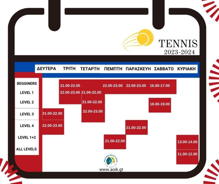 Tennis programm